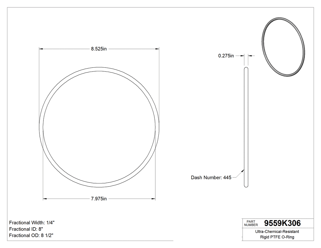 Technical drawing - 9559K306